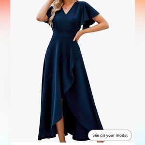 Navy Blue Maxi Dress